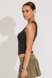 TANK TOP WITH GROMMET DETAILS