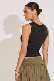 TANK TOP WITH GROMMET DETAILS
