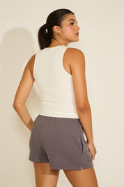 SMOOTH ROUND NECK LONG TANK TOP
