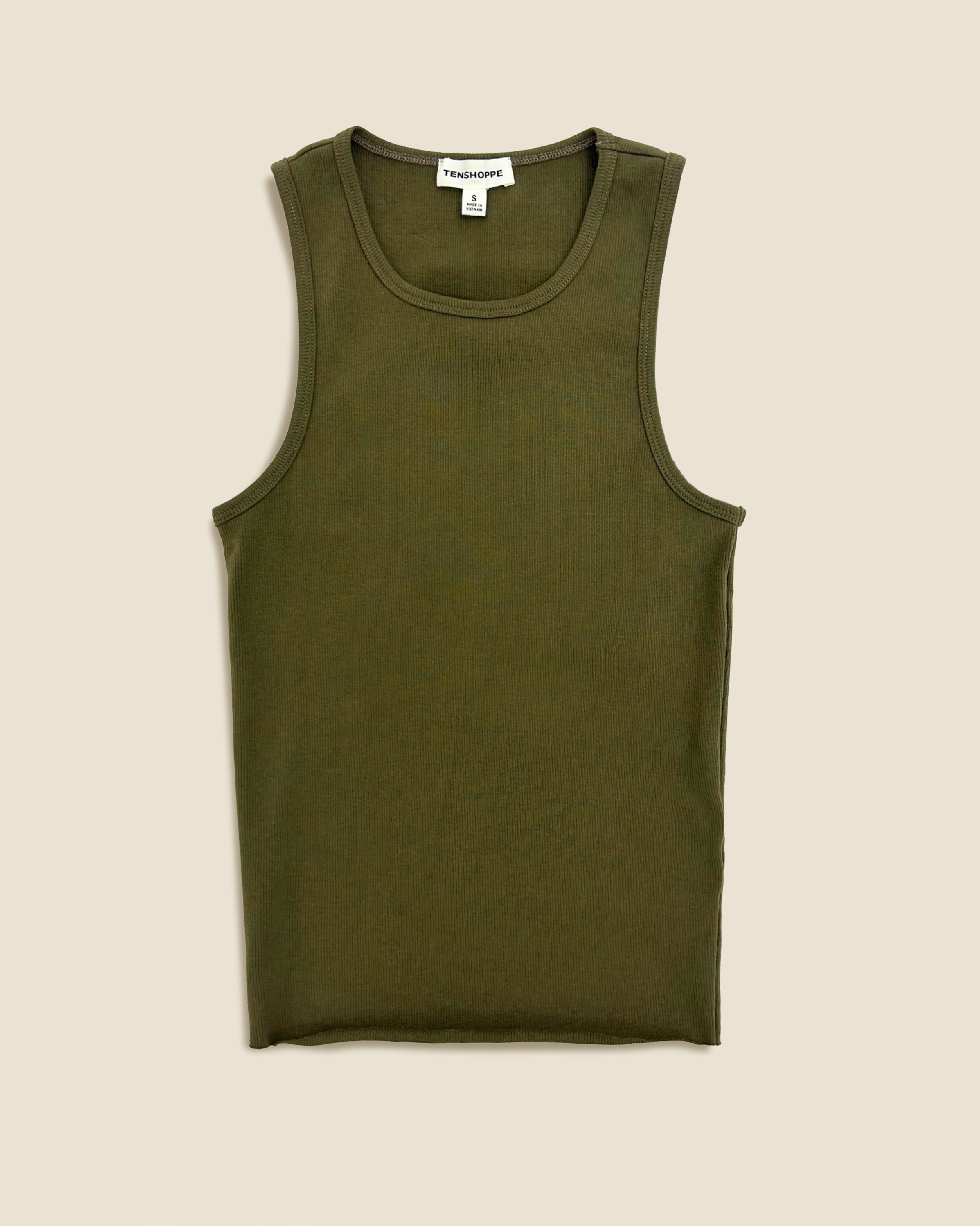 SMOOTH ROUND NECK LONG TANK TOP
