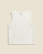 CREW NECK RIBBED TRIM TUNIC TANK TOP