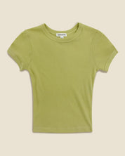 SHORT SLEEVE CREW NECK SIMPLE T-SHIRT