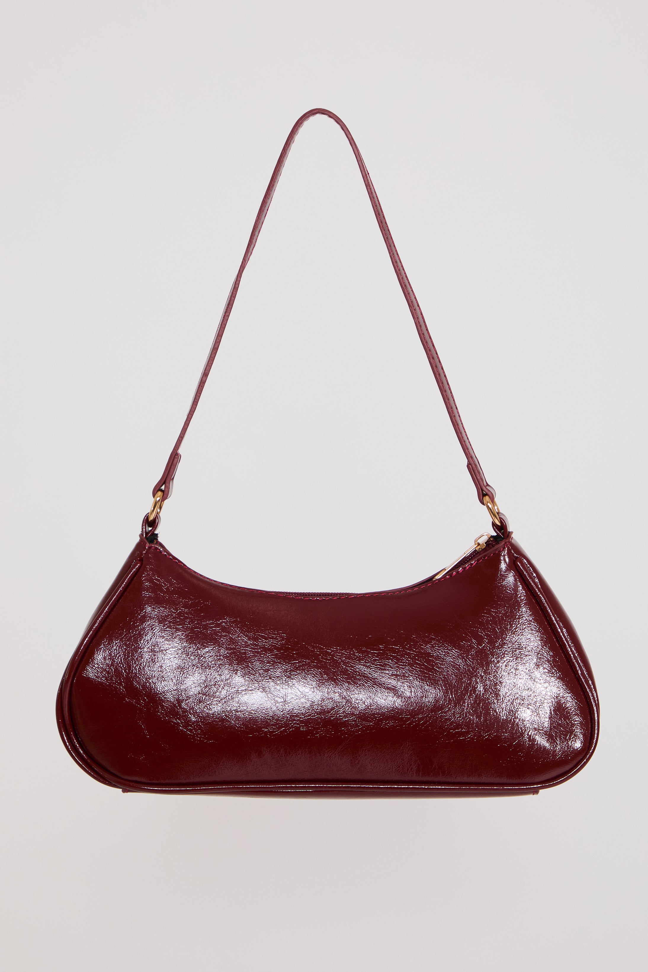 VEGAN LEATHER HOBO BAG WITH BIT DETAIL