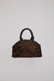 96 THEME LEOPARD PRINT BAG WITH CONTRAST DETAILS
