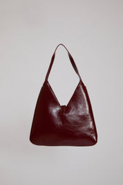 VEGAN LEATHER WITH BUCKLE CLOSURE TOTE BAG
