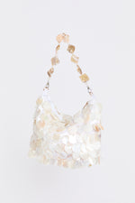 PEARL SHELL BEADED MINI SHOULDER BAG