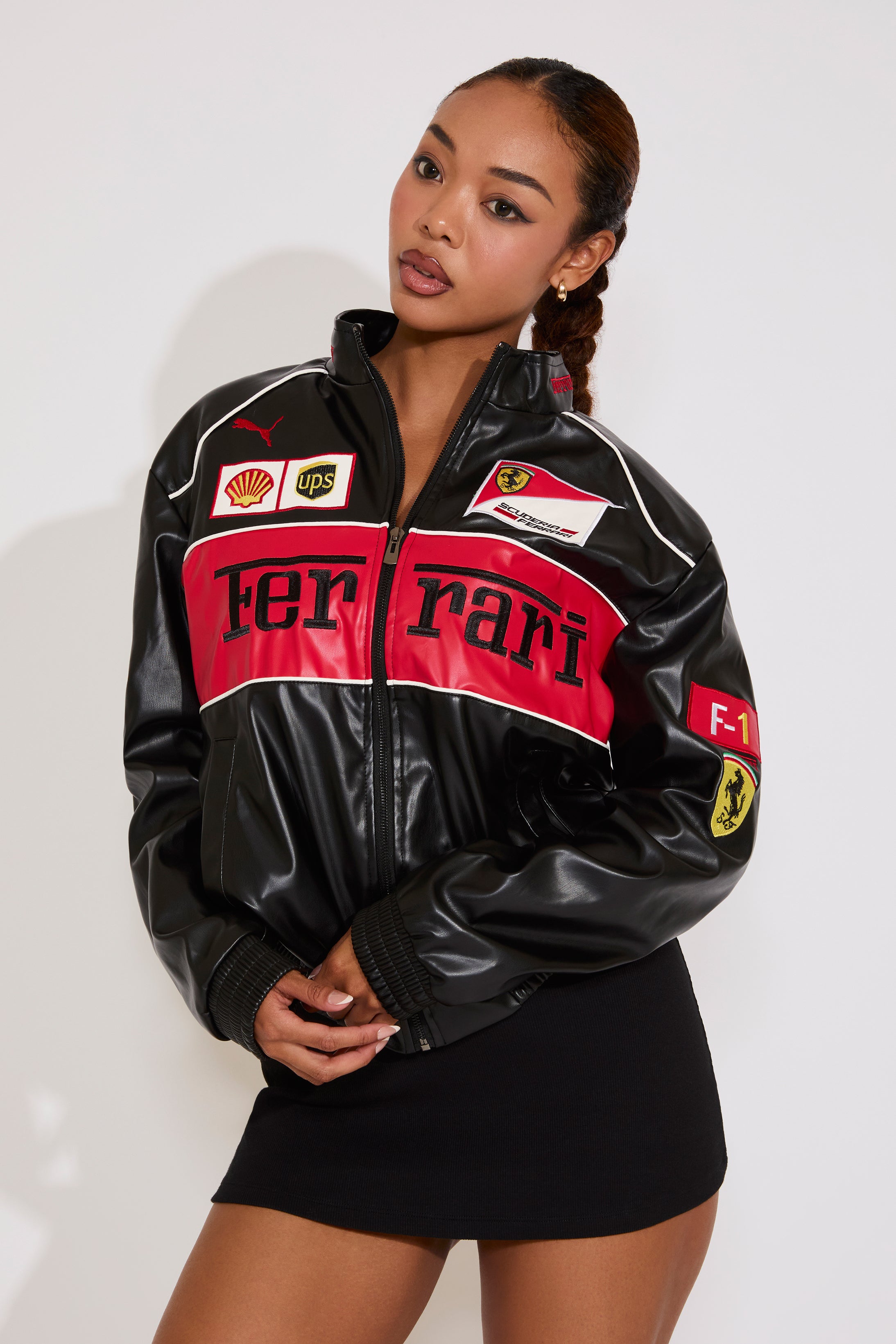 ELASTIC WAIST & CUFF FERRARI RACING JACKET