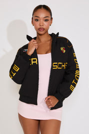 RIBBED CUFF & WAIST PORSCHE RACING JACKET