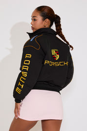 RIBBED CUFF & WAIST PORSCHE RACING JACKET
