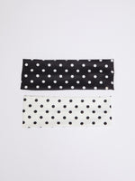 POLKA DOT PATTERN PRINT HAIR BAND