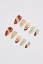 EARTH TONE MARBLE EFFECT PRESS ON NAILS SPPR260115 (5)