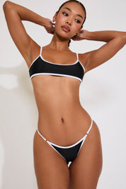 CONTRAST EDGE DETAIL SWIM SET