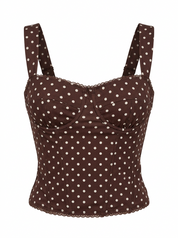 POLKA DOT BUSTIER CORSET TOP