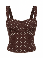 POLKA DOT BUSTIER CORSET TOP