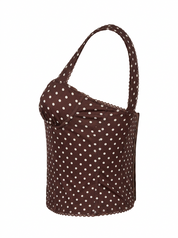 POLKA DOT BUSTIER CORSET TOP
