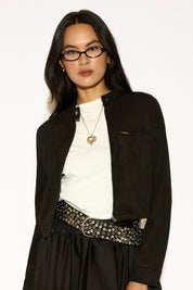 SUEDE MOTO JACKET