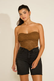 LACE SCARF TOP