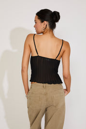 CHIFFON BABYDOLL CAMI TOP