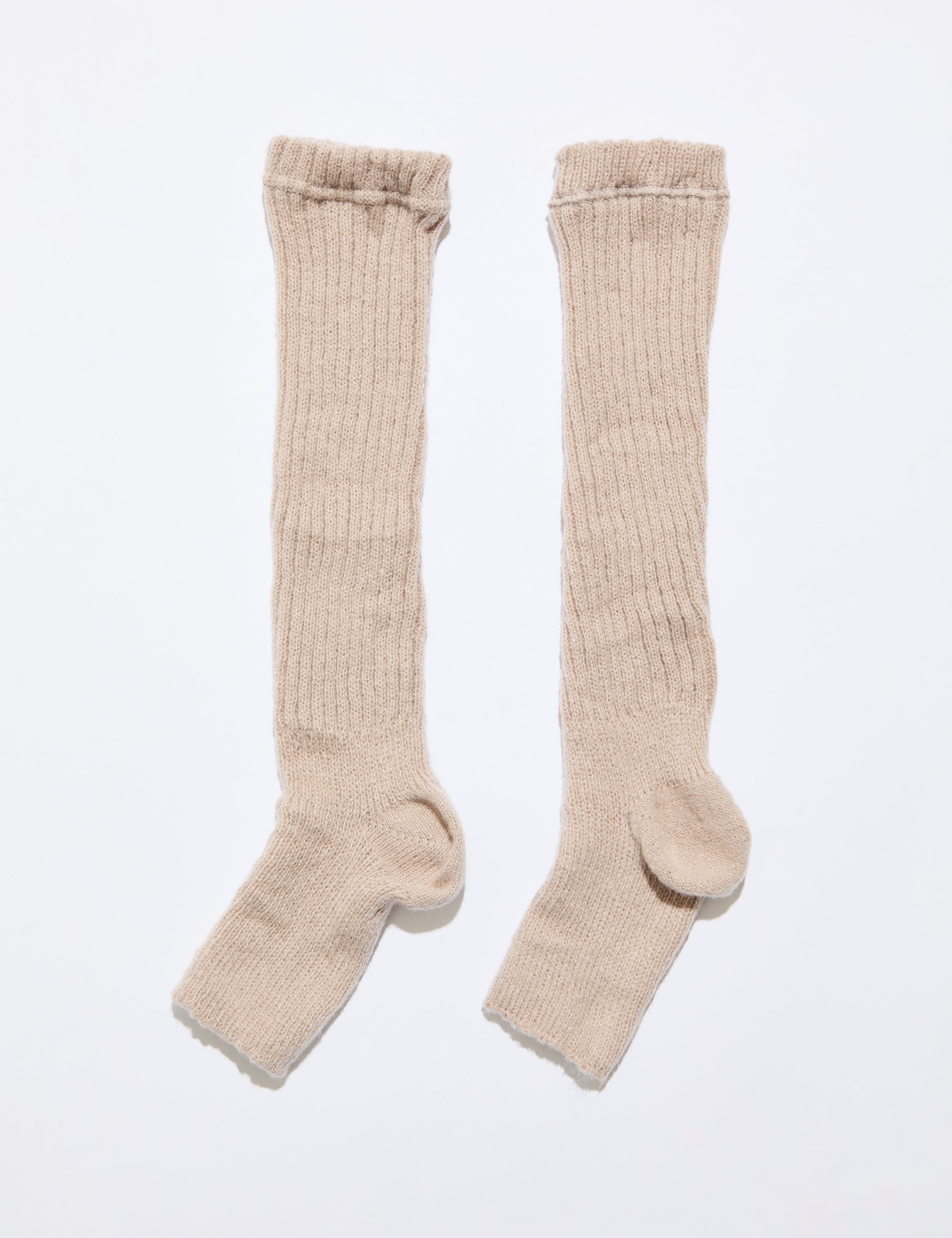 TOELESS RIB KNIT SLOUCHY TALL SOCK