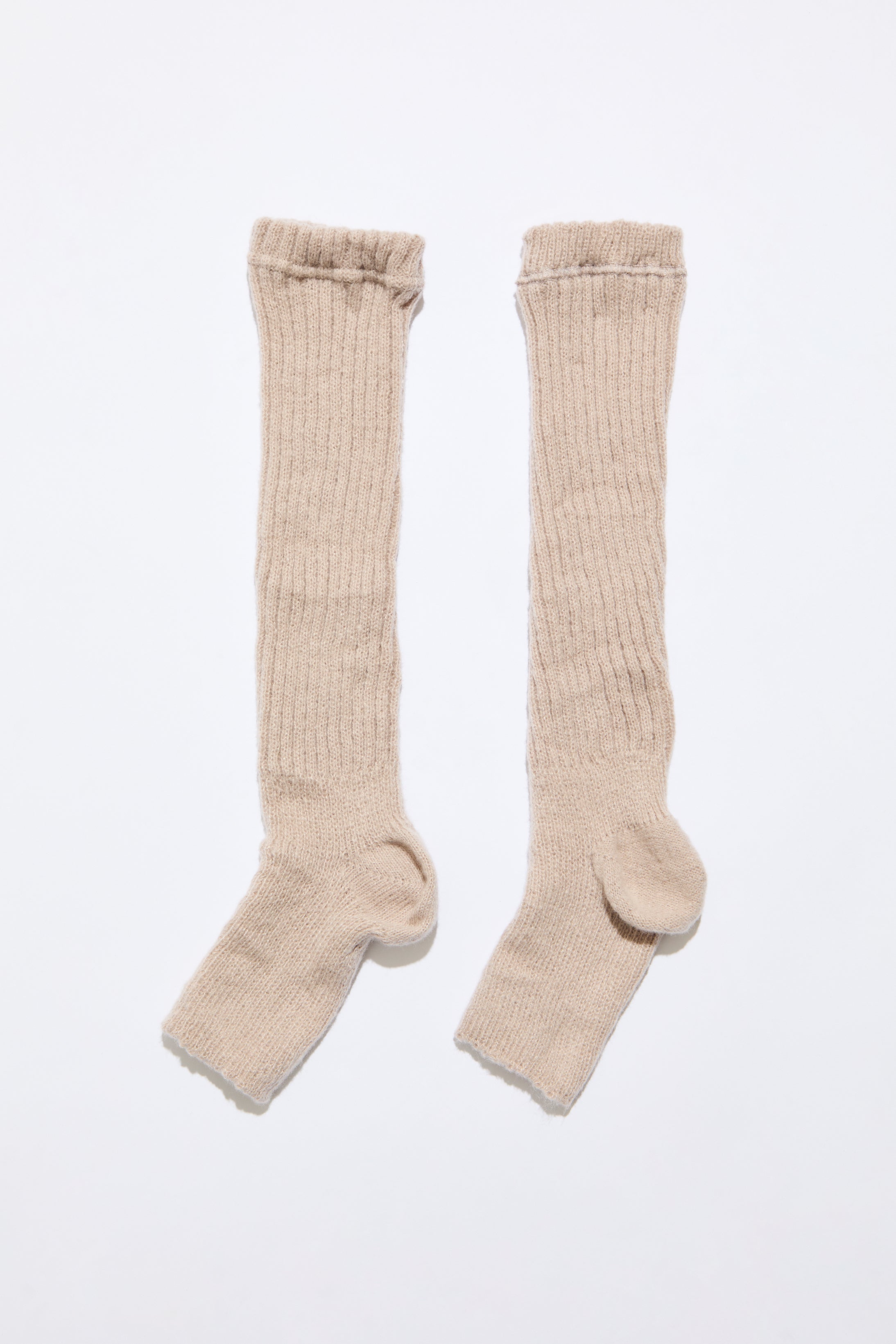 TOELESS RIB KNIT SLOUCHY TALL SOCK