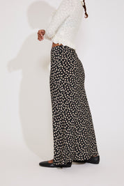 DITSY FLORAL PRINT LACE TRIM MAXI SKIRT