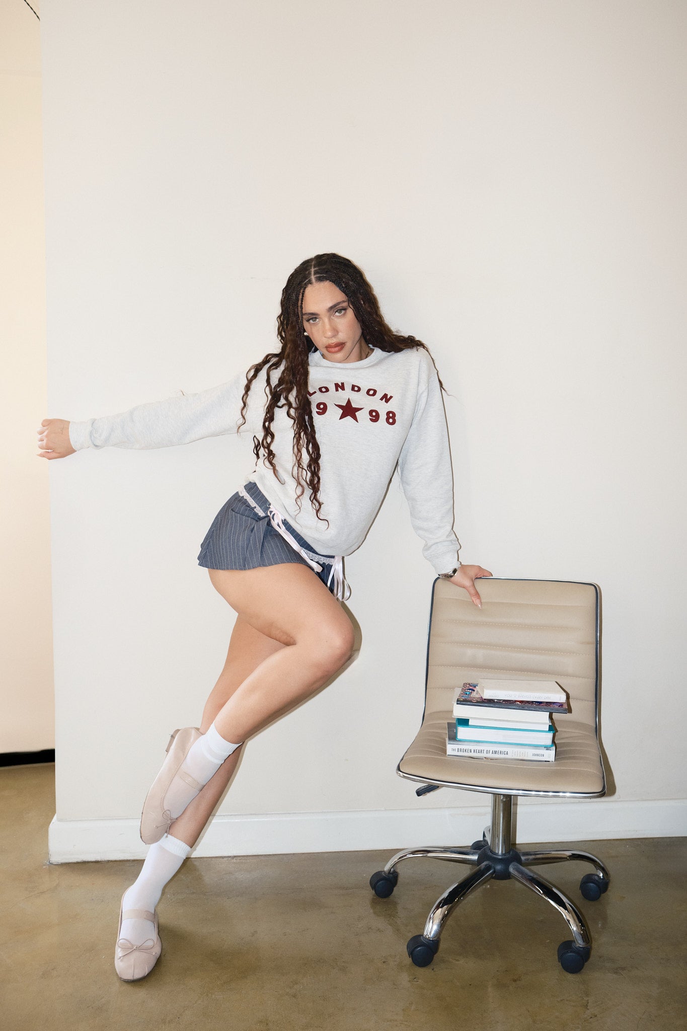 LONDON 1998 PRINT CREW NECK SWEATSHIRT