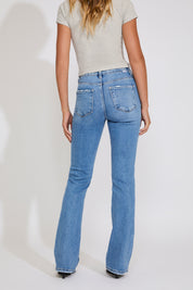 WASHED TUMMY CONTROL HIGH RISE DENIM PANT