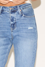 TUMMY CONTROL HIGH RISE SLIM PALAZZO DENIM PANT