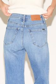 TUMMY CONTROL HIGH RISE SLIM PALAZZO DENIM PANT