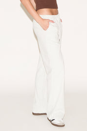 DRAWSTRING WAIST LOOSE FIT STRAIGHT LEG PANT