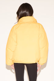 OVERSIZED REVERSIBLE PUFFER ZIP UP JACKET