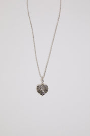 Filigree Heart Pendant Necklace