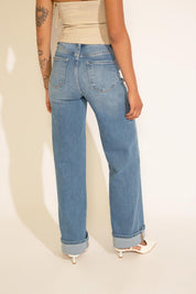 TUMMY CONTROL HIGH RISE WIDE LEG JEANS