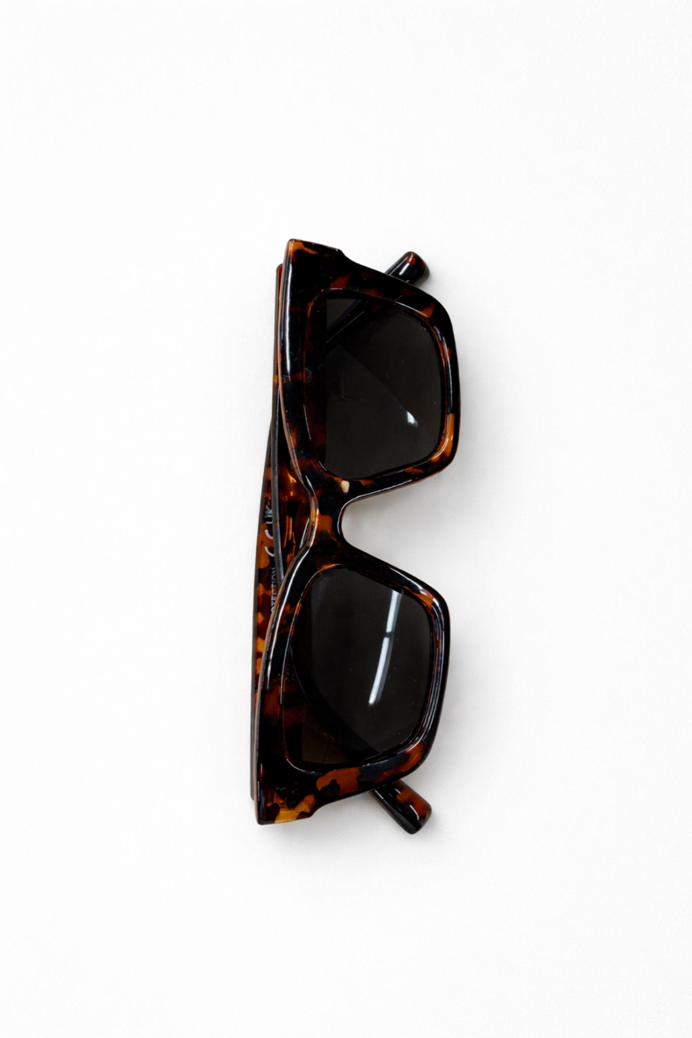 ACETATE RECTANGLE FRAME SUNGLASSES