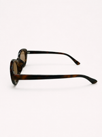 SLIGHT CAT EYE ACRYLIC FRAME SUNGLASSES