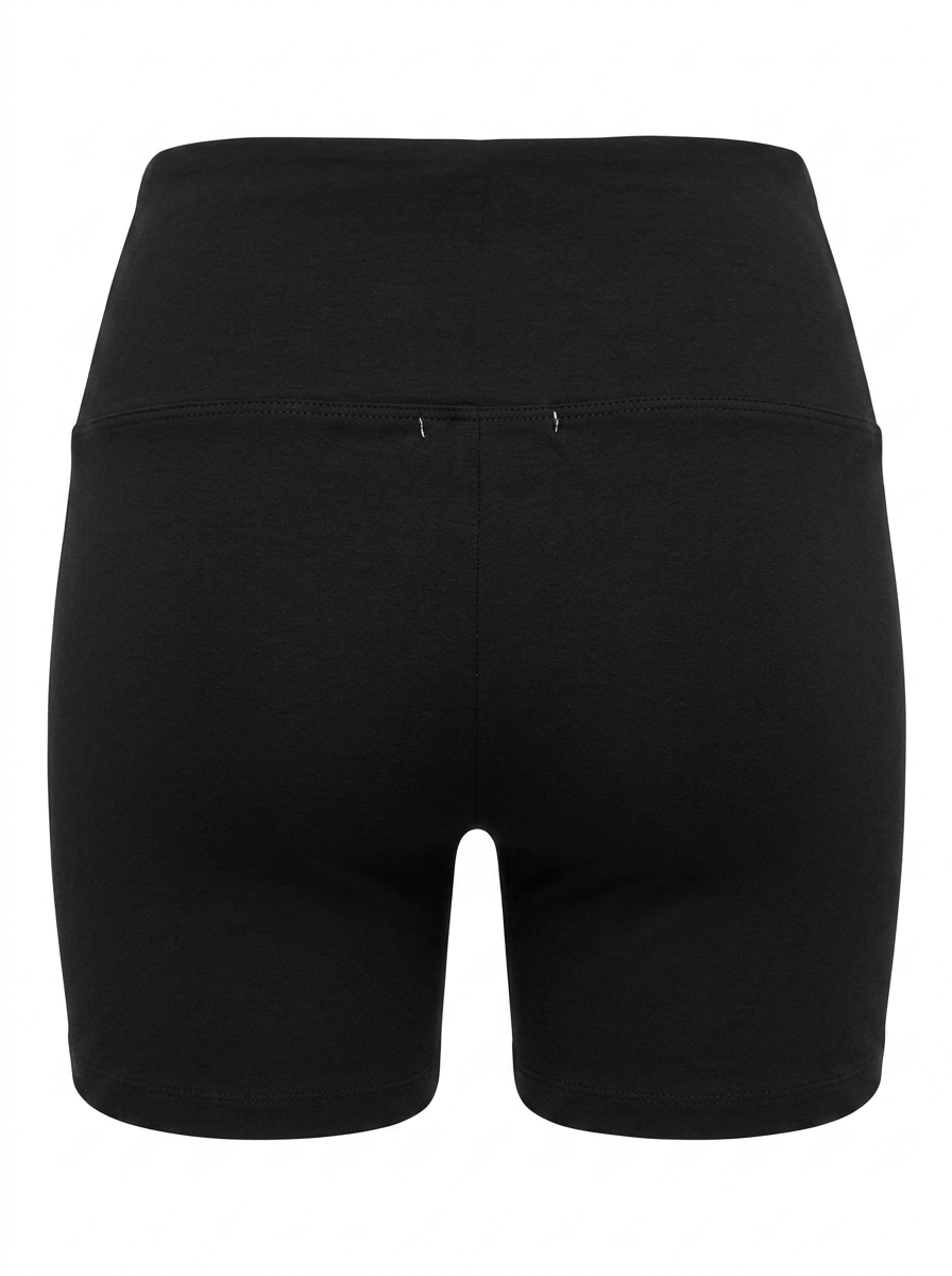 DIPPED V WAIST COTTON SHORT