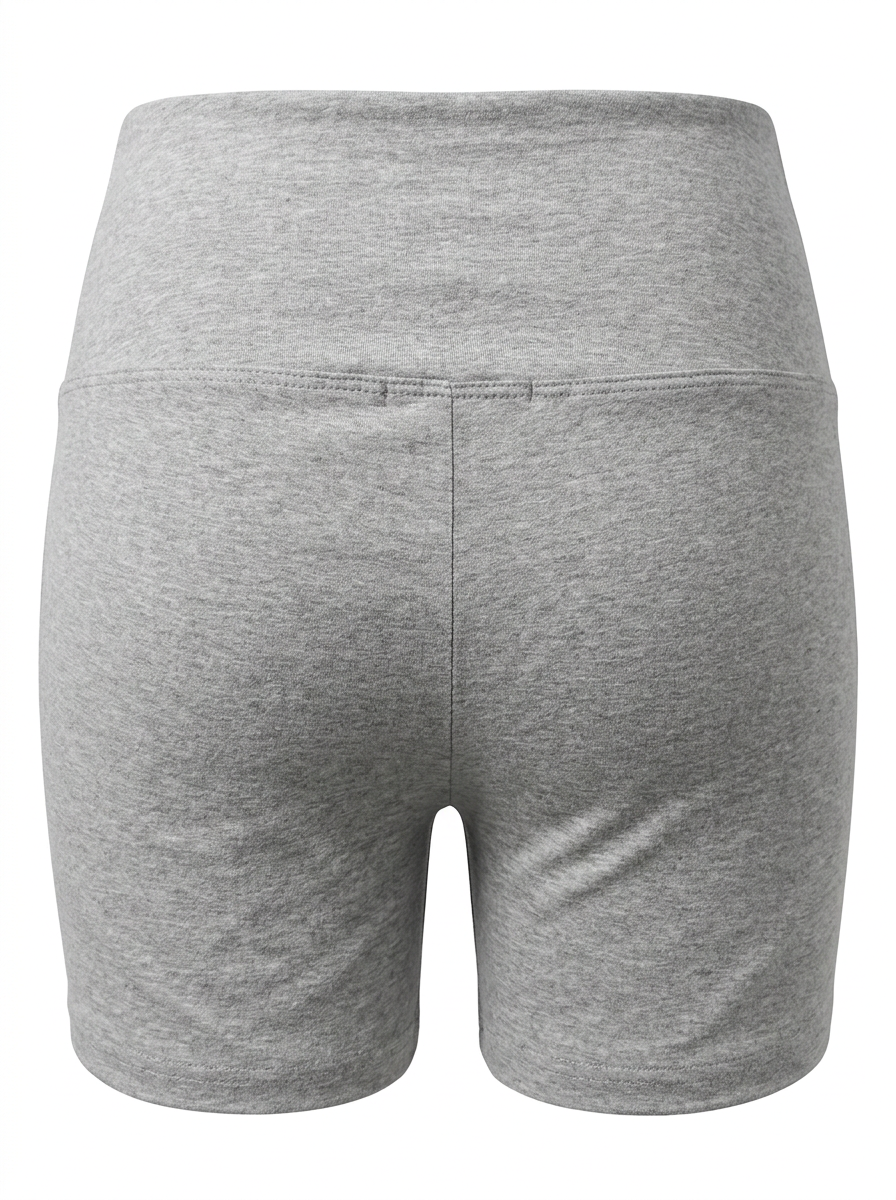 DIPPED V WAIST COTTON SHORT