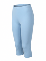 Ghost image of a light-blue HIGH WAISTED BASIC CAPRI LEGGING on a white background. 