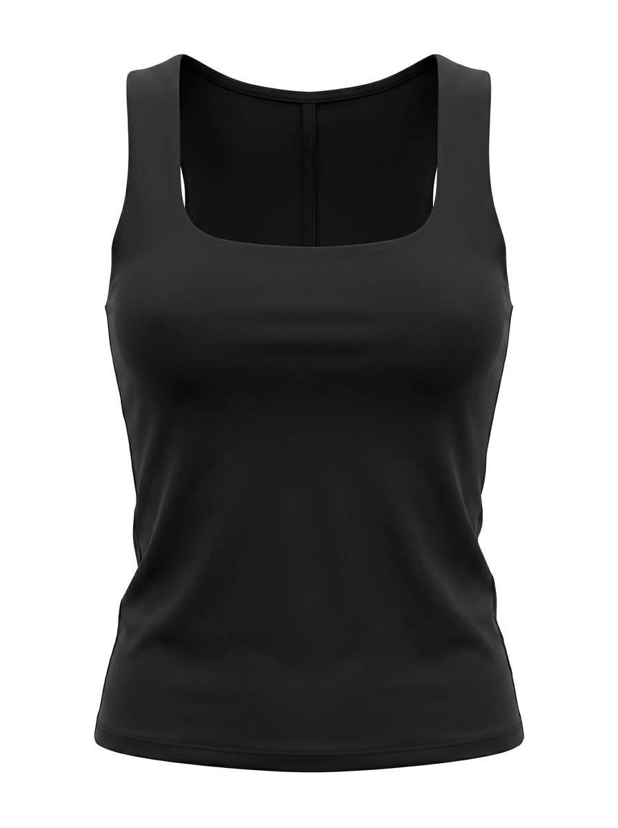 SCOOP NECK SEAMLESS SLEEVELESS TOP