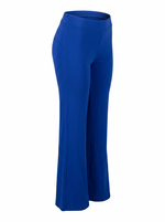 Ghost cut image of a blue STRAIGHT LEG LOS ANGELES LOGO PULL ON PANT on a white background.