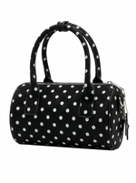 POLKA DOT BARREL HANDBAG WITH STAR CHARM