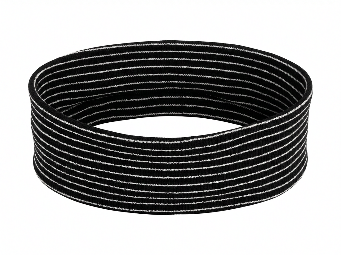 STRIPED STRETCHY FABRIC HEADBAND