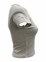 CREW NECK SHORT SLEEVE T-SHIRT WITH CONTRAST