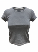 CREW NECK SHORT SLEEVE T-SHIRT WITH CONTRAST