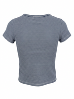 CREW NECK SHORT SLEEVE T-SHIRT WITH CONTRAST