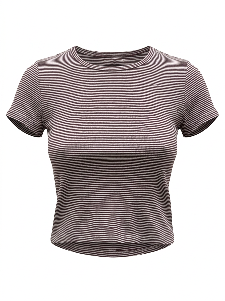 CREW NECK SHORT SLEEVE T-SHIRT WITH CONTRAST