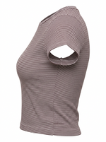 CREW NECK SHORT SLEEVE T-SHIRT WITH CONTRAST