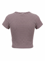 CREW NECK SHORT SLEEVE T-SHIRT WITH CONTRAST