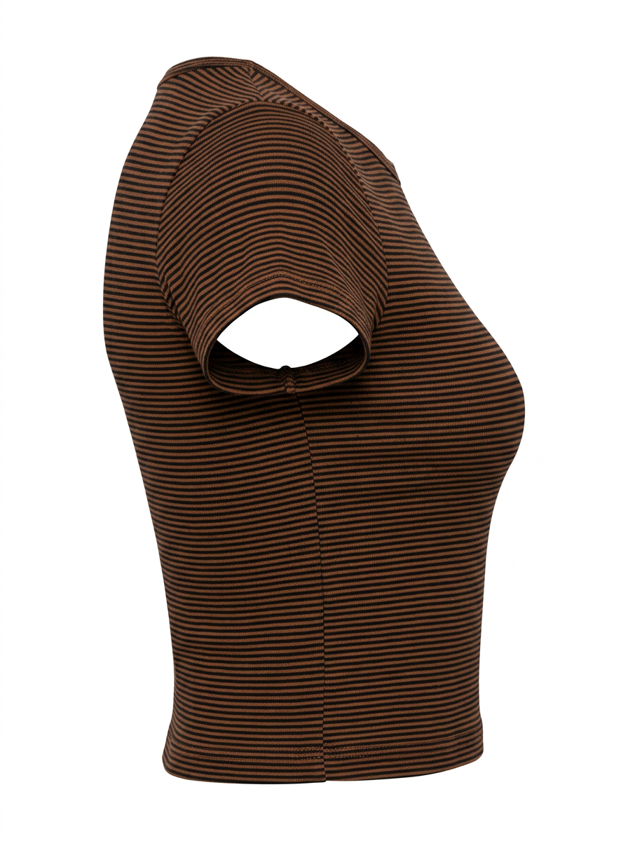 CREW NECK SHORT SLEEVE T-SHIRT WITH CONTRAST