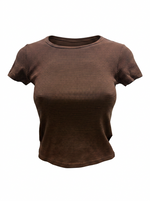 CREW NECK SHORT SLEEVE T-SHIRT WITH CONTRAST